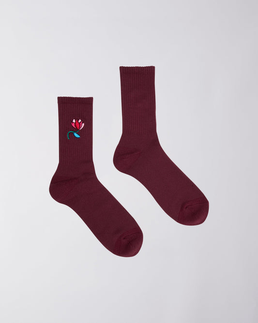 secret flower crew socks