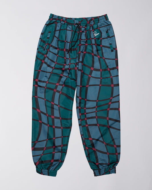 squared waves pattern track pants