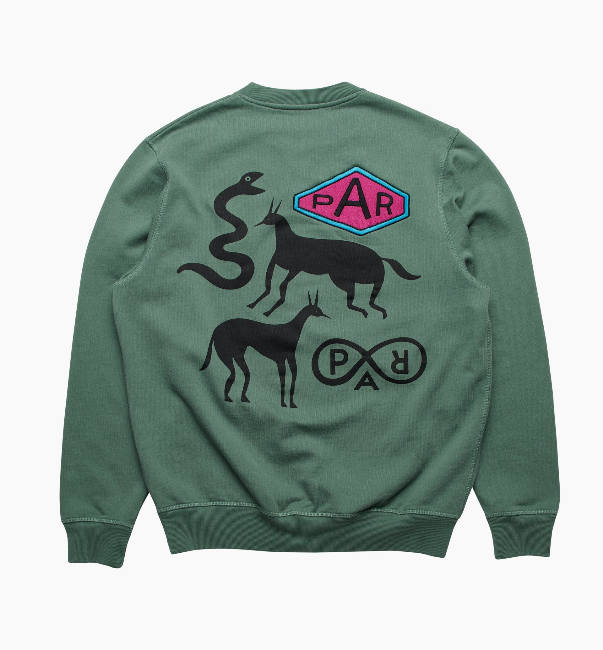Parra - snaked by a horse crew neck sweatshirt