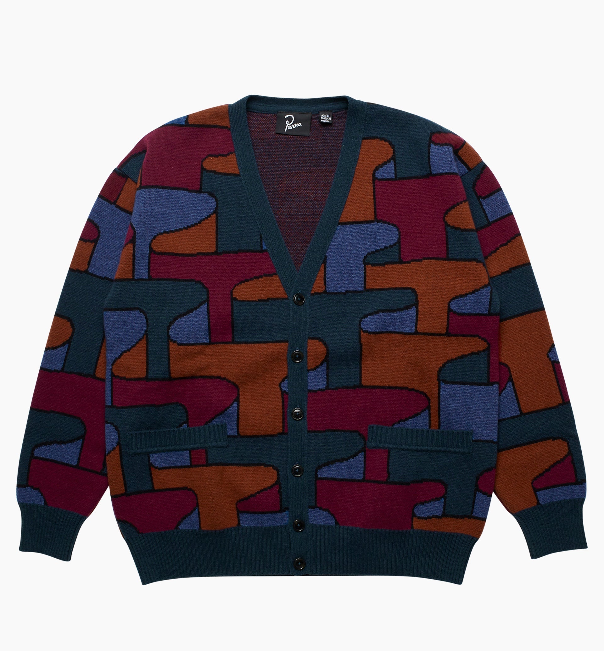 Parra - canyons all over knitted cardigan