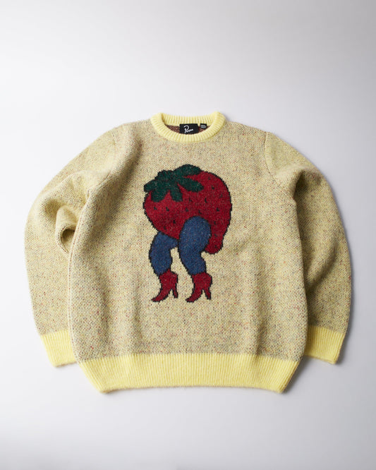 Stupid strawberry knitted pullover