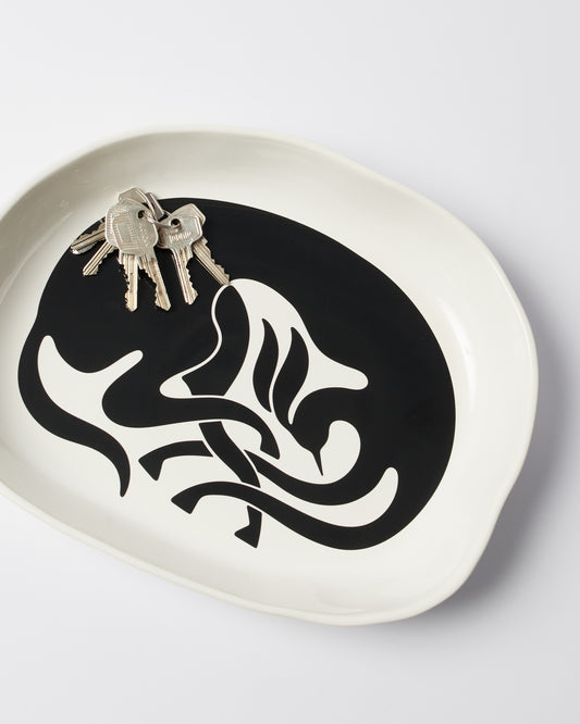 Sleepwalkers ceramic tray