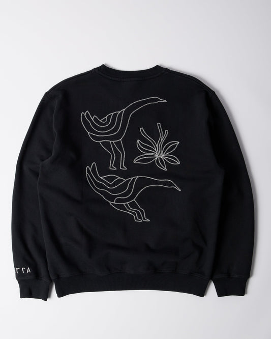 Duck attack crew neck sweatshirt