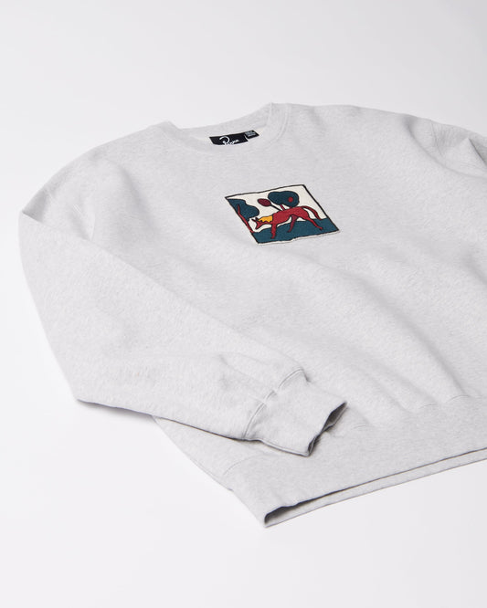 Long lost leg crew neck sweatshirt