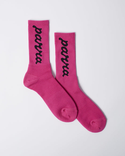 Lowercase scriptlogo crew socks