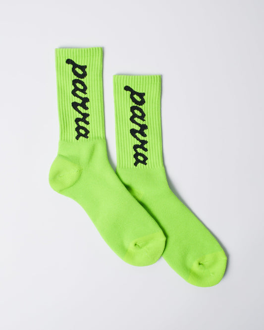 Lowercase scriptlogo crew socks