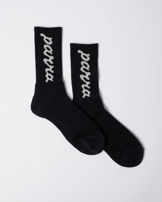 Lowercase scriptlogo crew socks