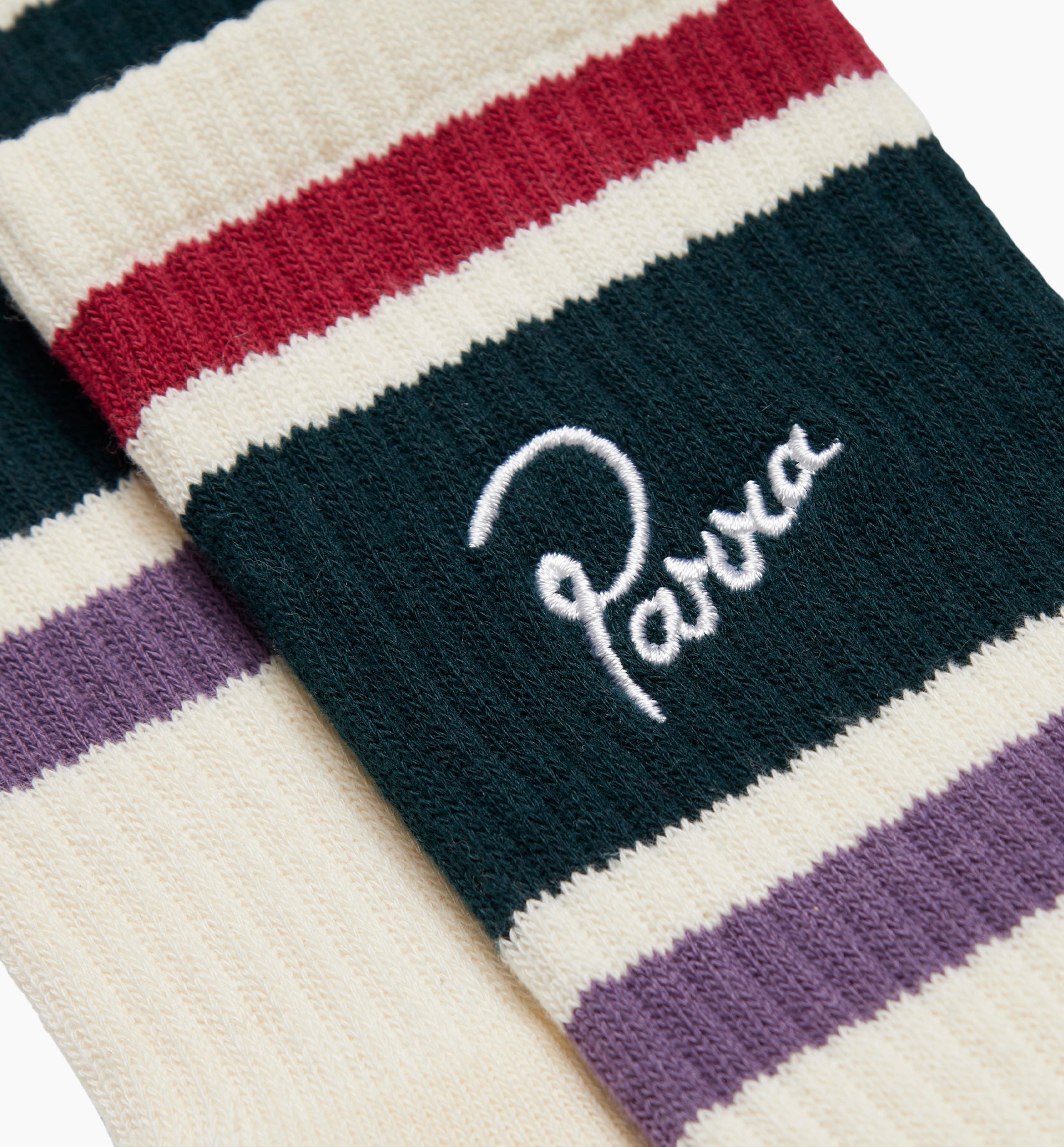 Parra - striper logo crew socks