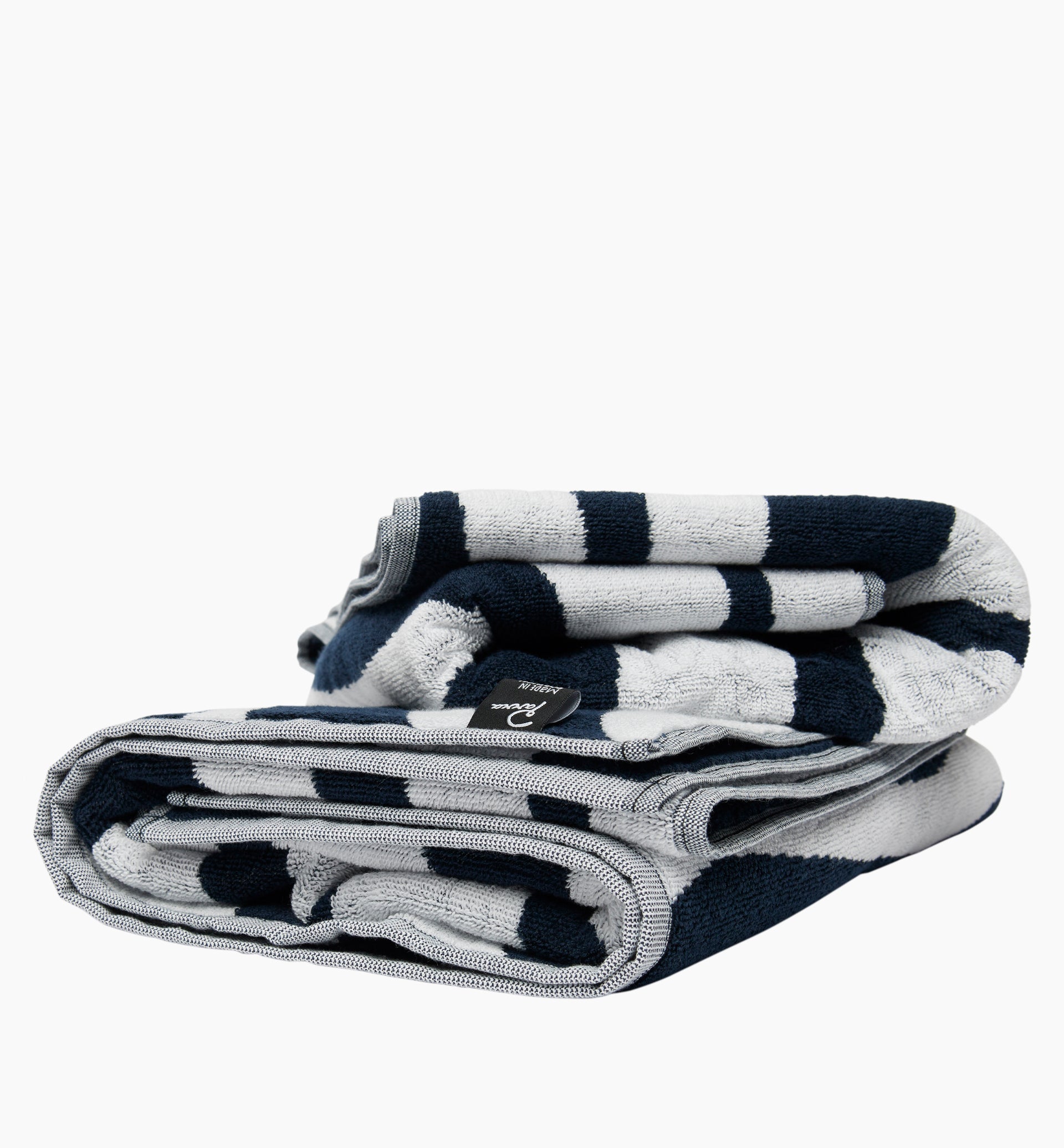 Parra - waves of the navy bath towel set of 2